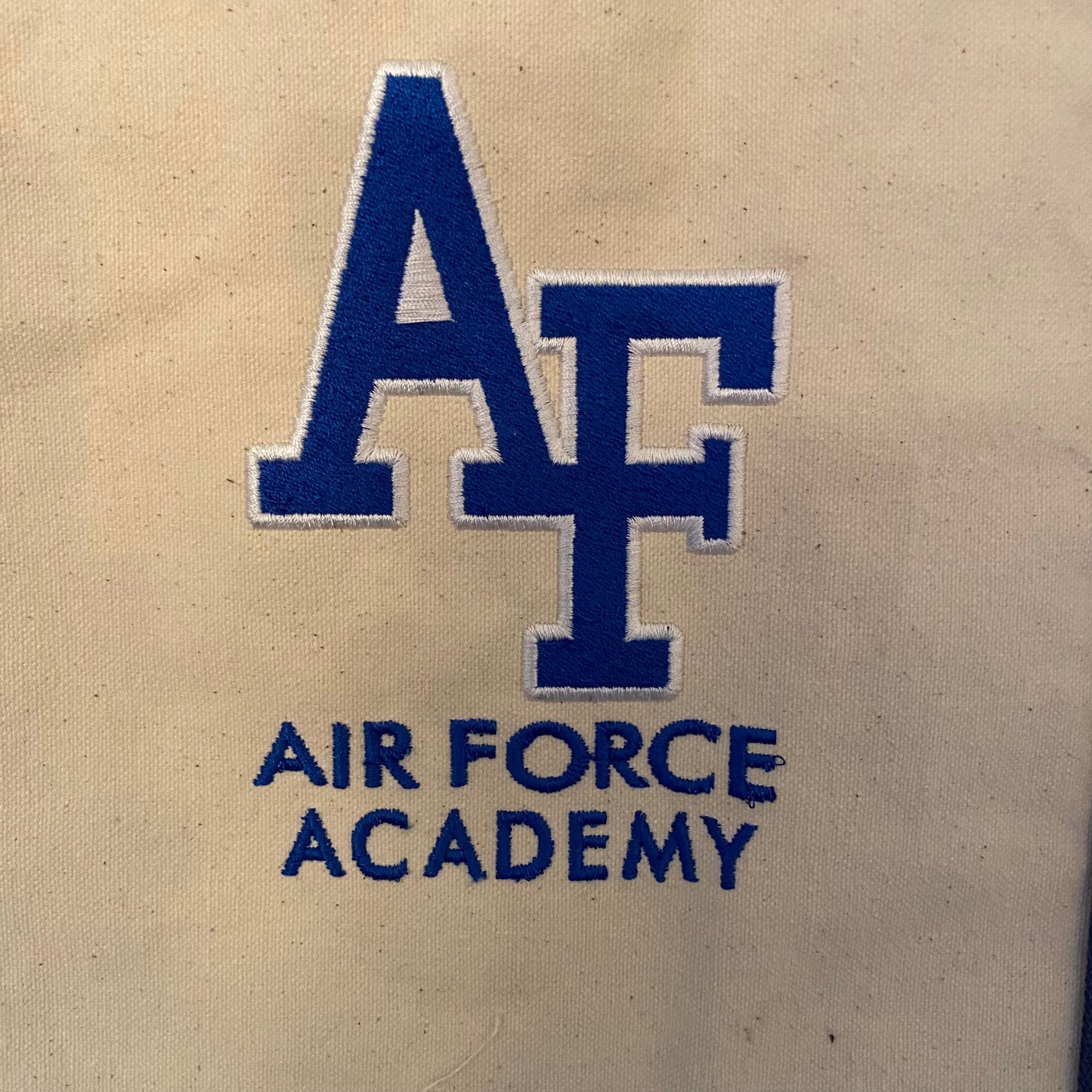 Large Zippered Canvas Bag West Point, Naval Academy, Air Force Academy
