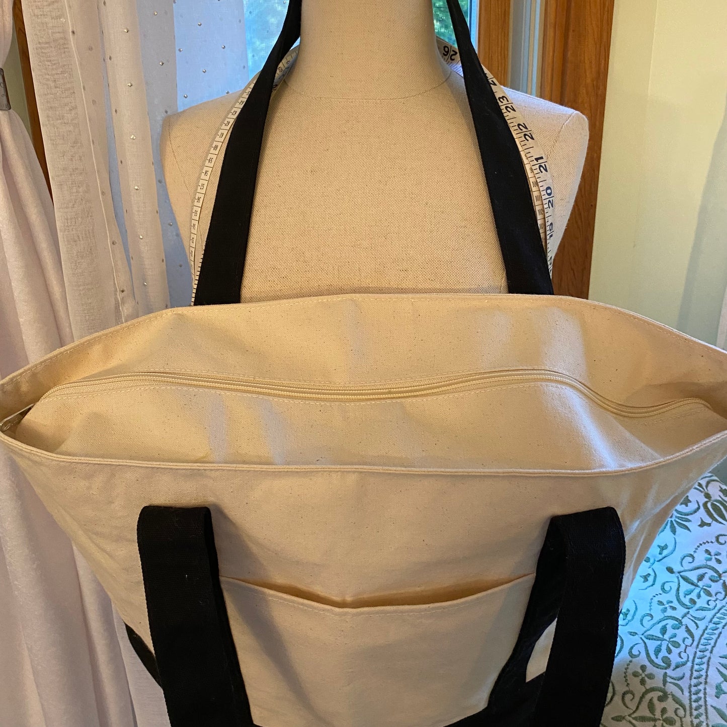 Large Zippered Canvas Bag West Point, Naval Academy, Air Force Academy