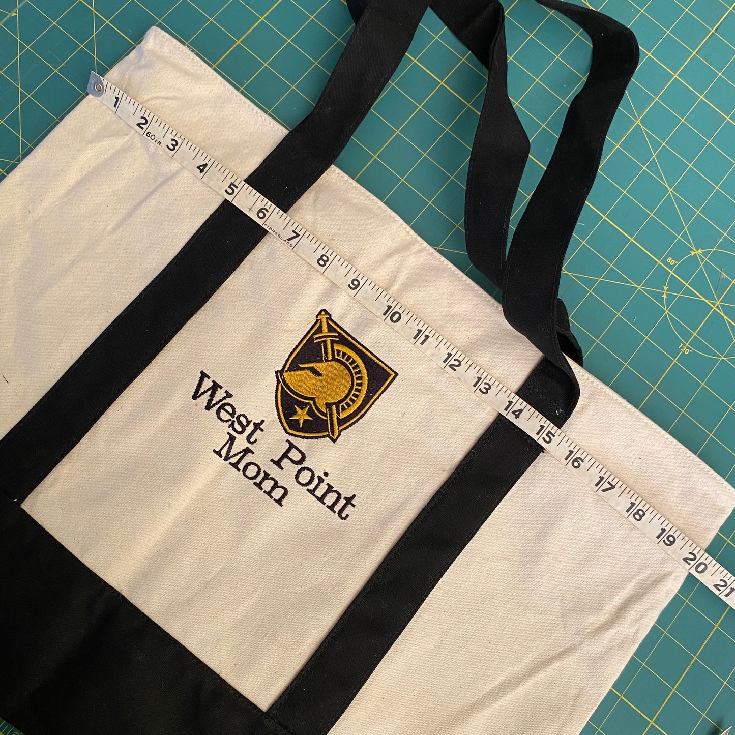 Large Zippered Canvas Bag West Point, Naval Academy, Air Force Academy