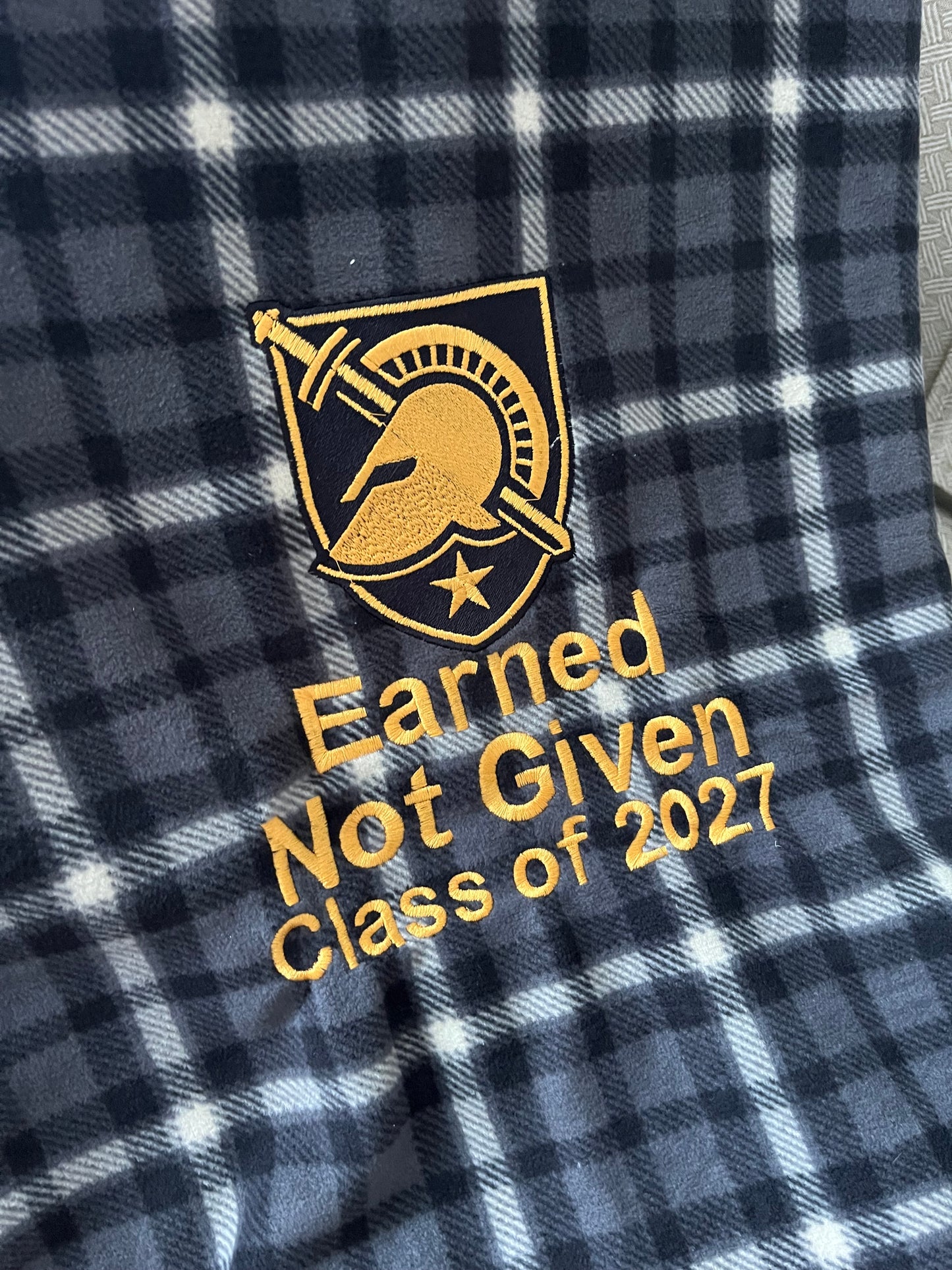West Point Class Motto Blanket