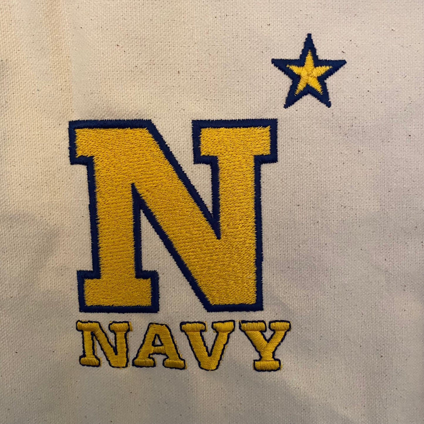 Large Zippered Canvas Bag West Point, Naval Academy, Air Force Academy