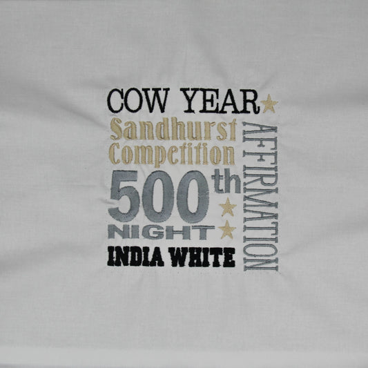 West Point Cow Year - Quilt Block - For Quilts or Decorator Pillows