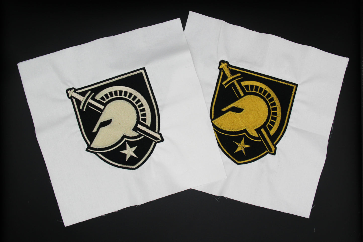 West Point Helmet & Shield Athena - Quilt Block - For Quilts or Decorator Pillows