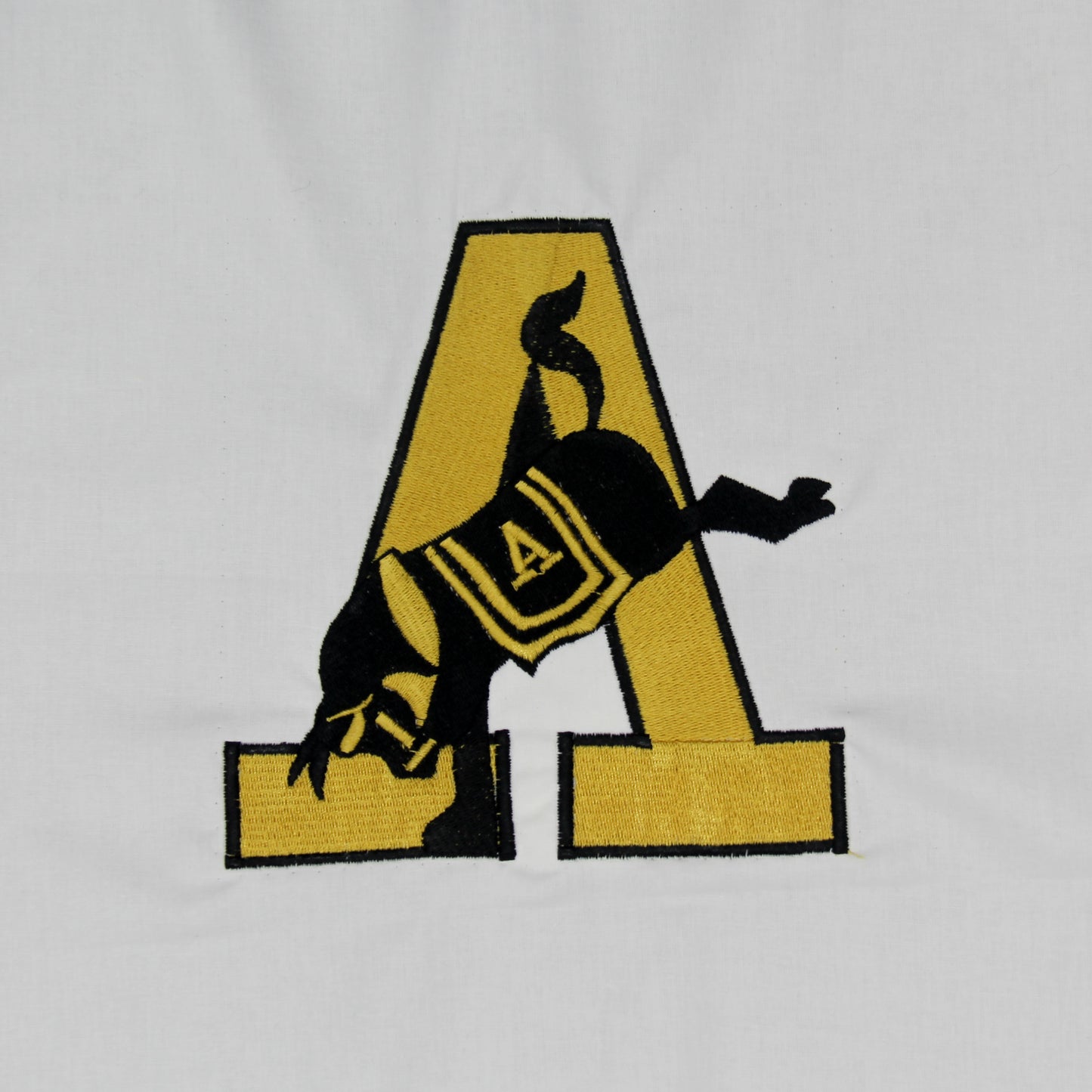 West Point Old School Army A with Mule- Quilt Block - For Quilts or Decorator Pillows