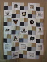 $50 Deposit for Custom 47 Month Journey Quilt -  Handmade Embroidered - All American Made Fabrics