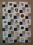 West Point Custom 47 Month Journey Quilt -  Handmade Embroidered - All American Made Fabrics