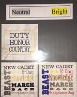 West Point New Cadet - Quilt Block - For Quilts or Decorator Pillows