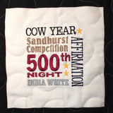 West Point Cow Year - Quilt Block - For Quilts or Decorator Pillows