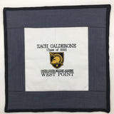 Personalized West Point or Air Force Academy Blanket