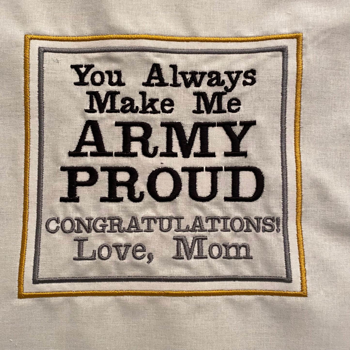 Personalized West Point or Air Force Academy Blanket