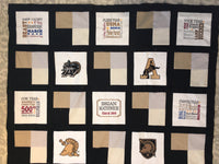 West Point Knight with Army A - Quilt Block - For Quilts or Decorator Pillows