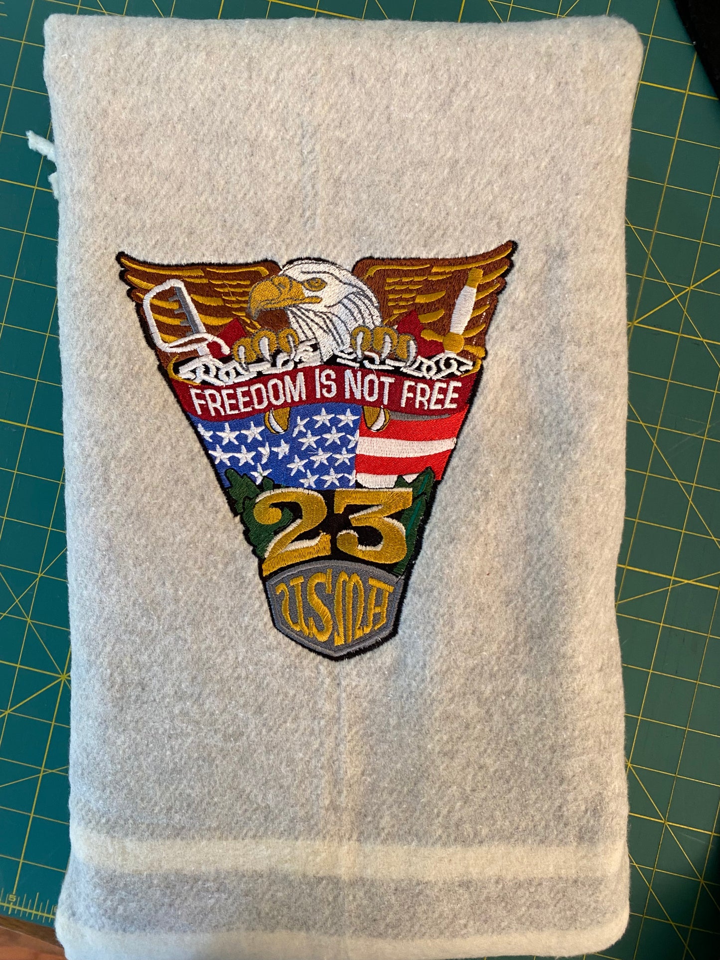 Personalized West Point or Air Force Academy Blanket